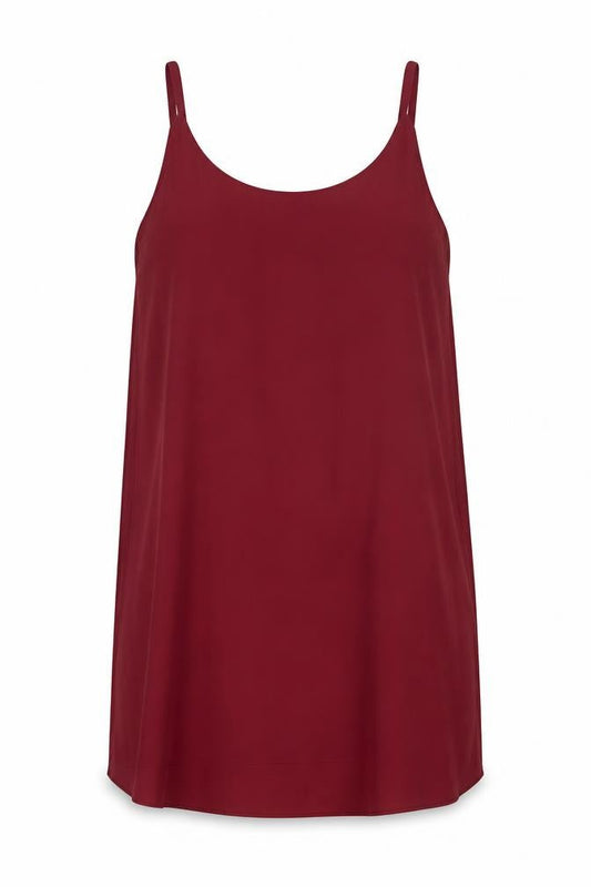 Dorothy Perkins Womens Red Polyester Tunic Tank Size 12 Round Neck