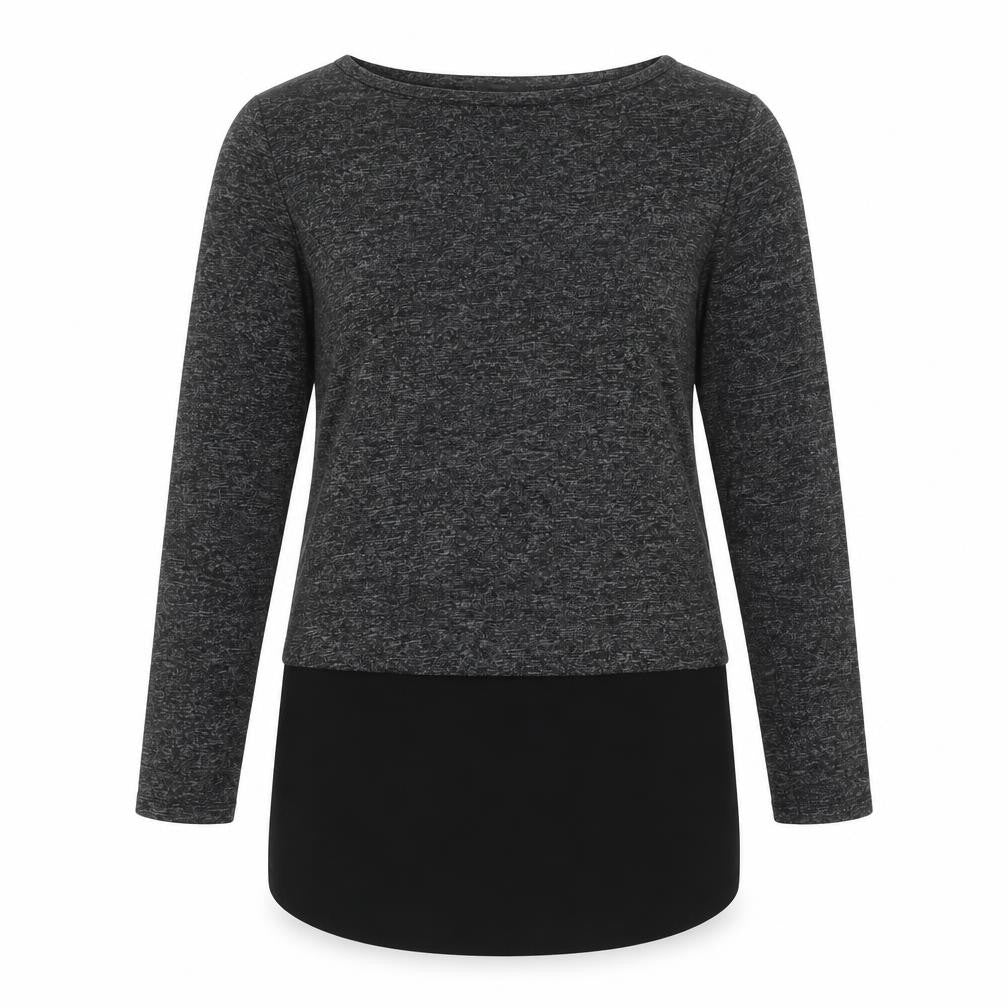 Tezenis Womens Grey Boat Neck Polyester Tunic Jumper Size S