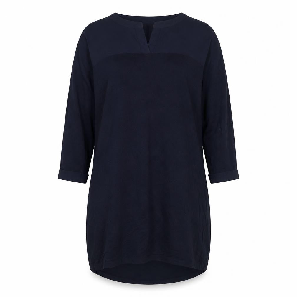 Phase Eight Womens Blue Viscose Jumper Dress Size 10 V-Neck Pullover