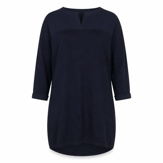 Phase Eight Womens Blue Viscose Jumper Dress Size 10 V-Neck Pullover