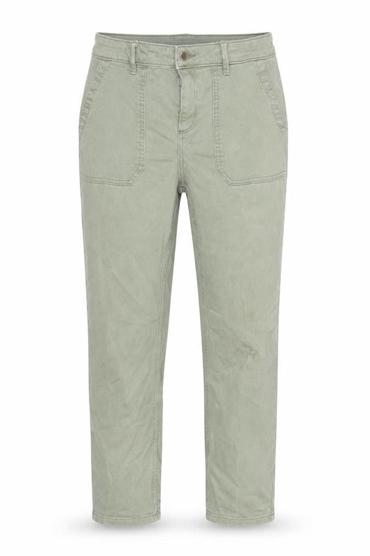 F&F Womens Green Polyester Straight Jeans Size 12 L27 in Regular Zip