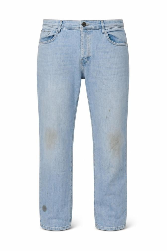 Denim & Co. Mens Blue Cotton Blend Straight Jeans Size 38 in L30 in Regular Zip