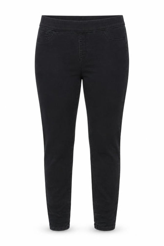 Denim & Co. Womens Grey Cotton Blend Jegging Jeans Size 14 L31 in Regular