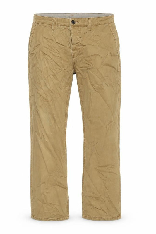 F&F Mens Brown Cotton Blend Straight Jeans Size 38 in L28 in Regular Button