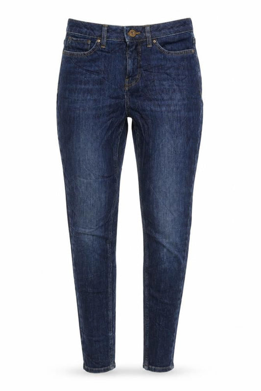 TU Womens Blue Cotton Blend Skinny Jeans Size 8 L27 in Regular Zip