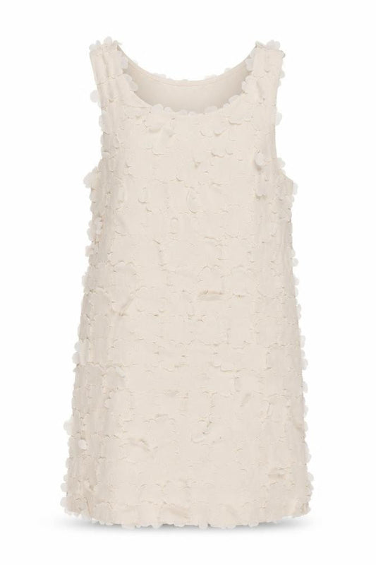 H&M Womens Beige Floral Polyester Mini Size XS Scoop Neck Pullover