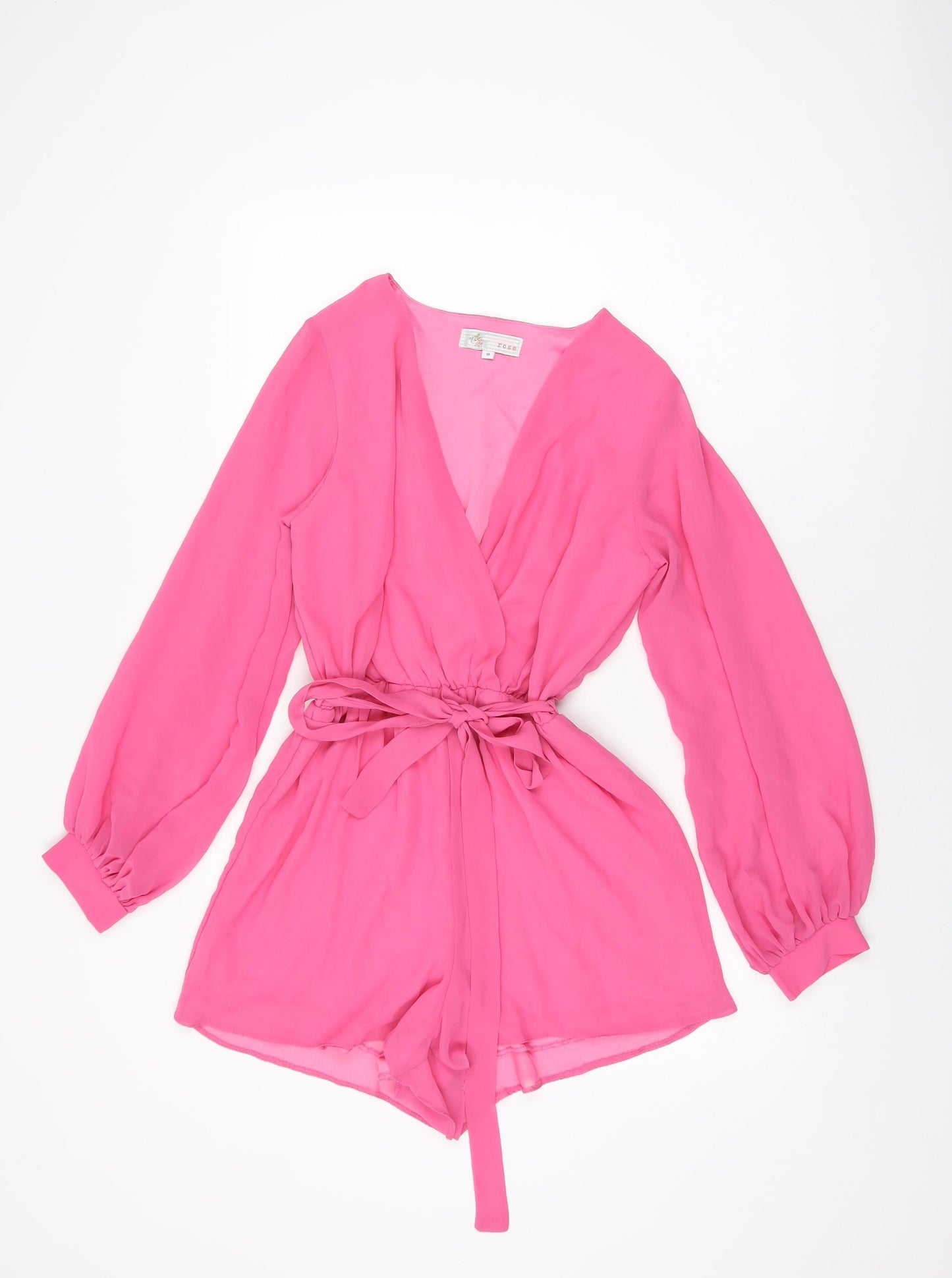Cameo Rose Womens Pink Polyester Playsuit One-Piece Size 10 Pullover