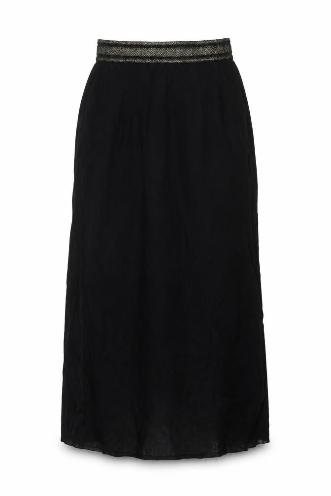 Millenium Womens Black Polyester Swing Skirt Size M