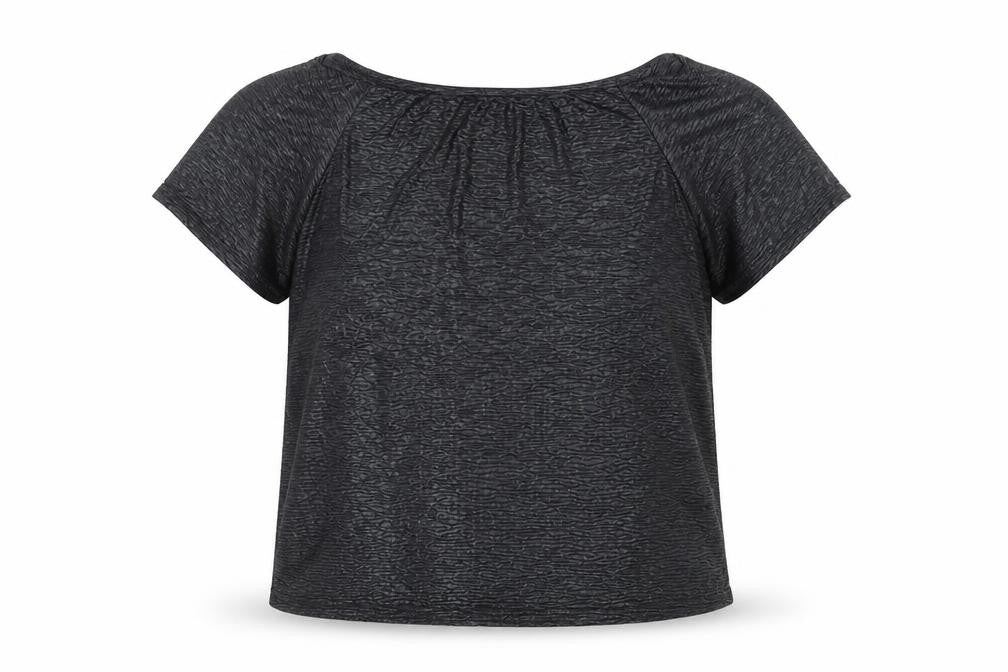 Boohoo Womens Black Polyester Basic Blouse Size 10 Boat Neck