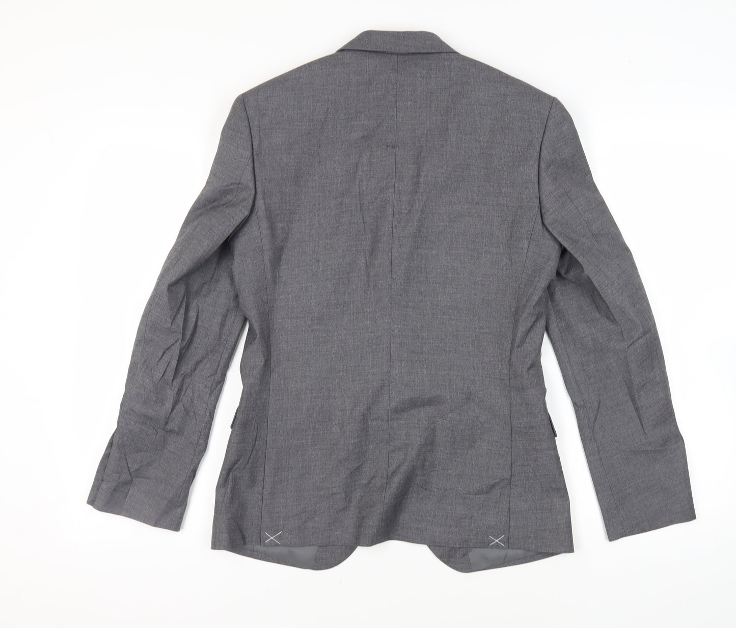 Marks and Spencer Mens Grey Polyester Jacket Suit Jacket Size 36 Regular