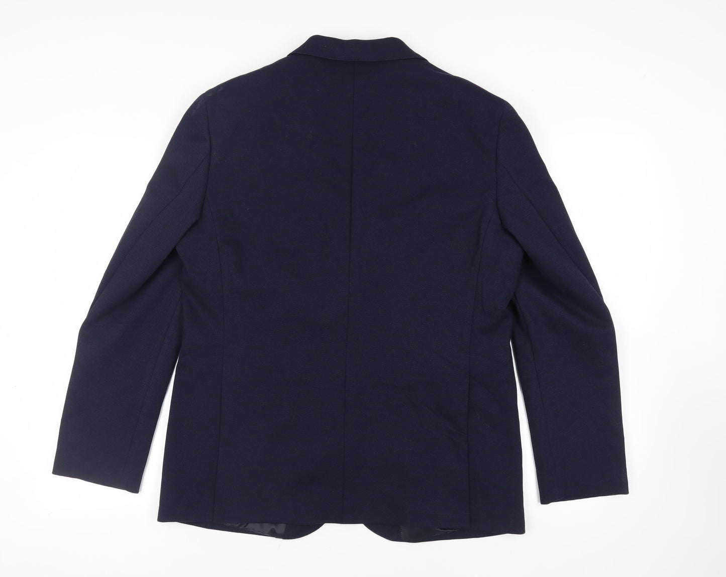 Marks and Spencer Mens Blue Polyamide Jacket Suit Jacket Size 42 Regular
