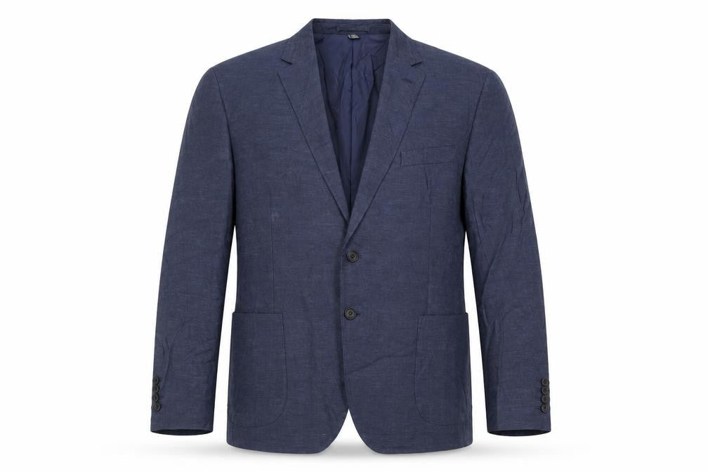 Marks & Spencer Mens Blue Polyester Jacket Suit Jacket Size 46 Regular