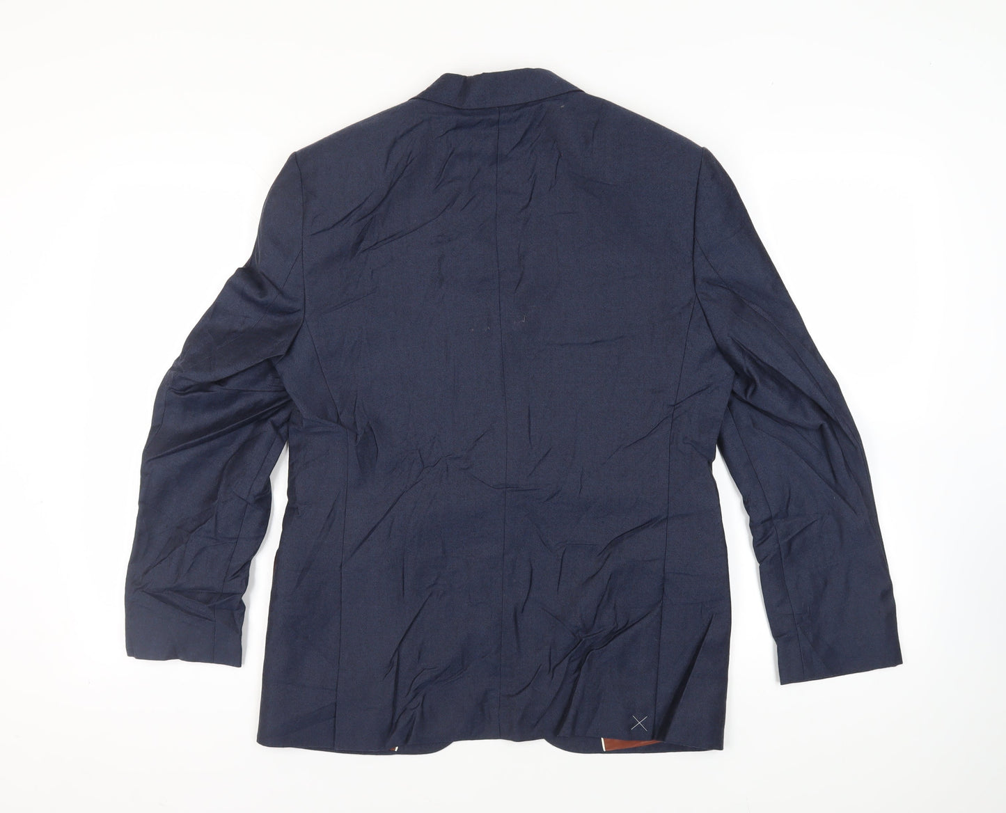 Marks and Spencer Mens Blue Wool Jacket Suit Jacket Size 38 Regular
