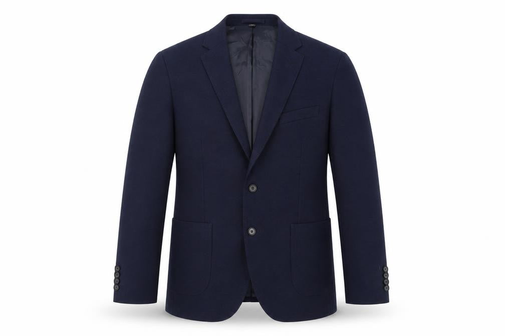 Marks & Spencer Mens Blue Polyamide Jacket Suit Jacket Size 42 Regular