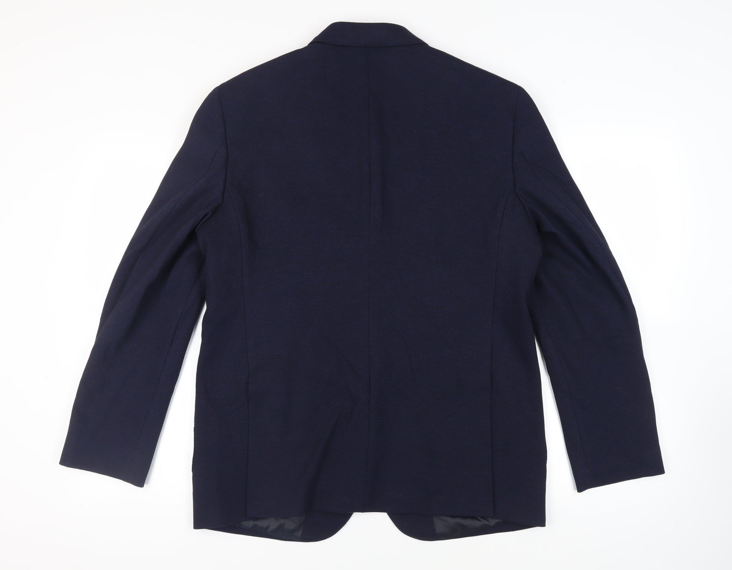 Marks and Spencer Mens Blue Polyamide Jacket Suit Jacket Size 42 Regular