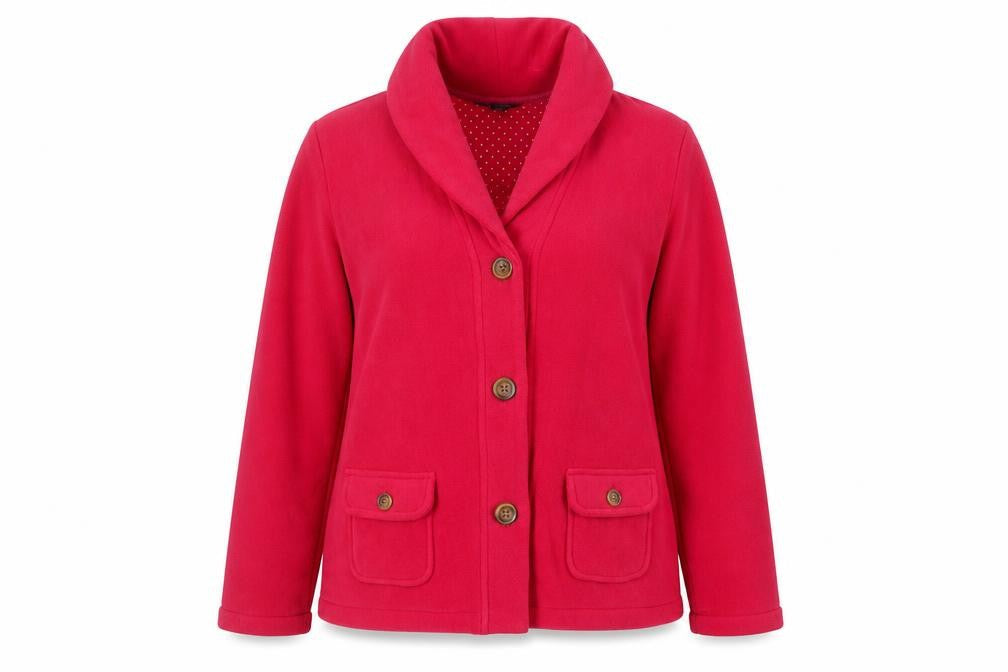 Lands' End Womens Pink Jacket Size M Button