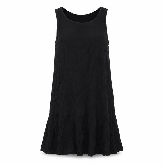 H&M Womens Black Viscose Tank Dress Size XS Scoop Neck Pullover