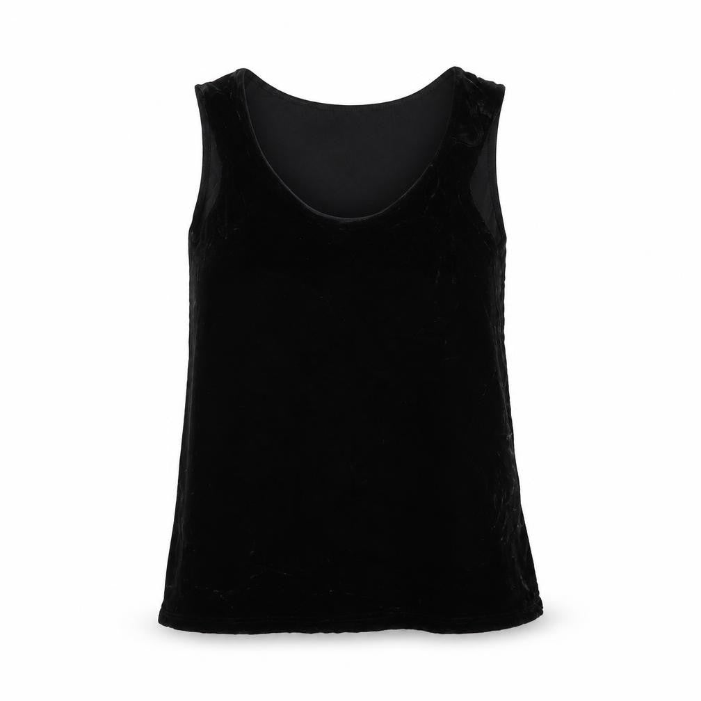 Ghost Womens Black Polyester Basic Tank Size XS Scoop Neck