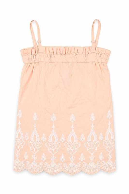 Select Womens Pink Cotton Camisole T-Shirt Size 8 Square Neck