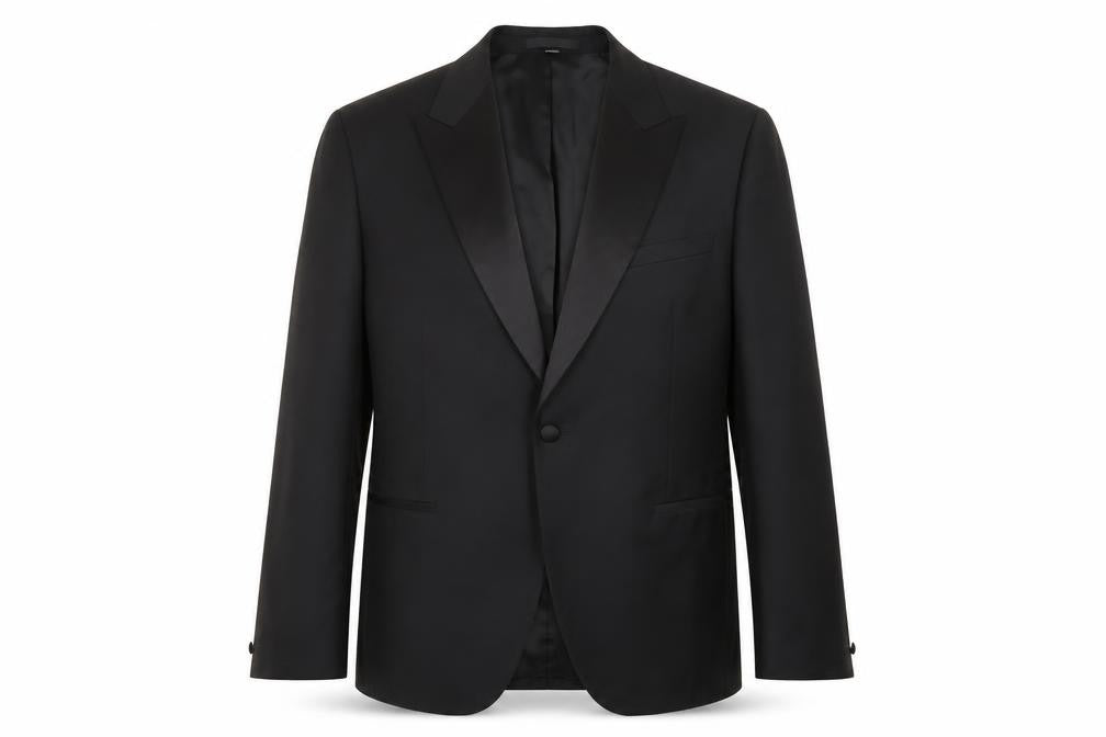 Marks & Spencer Mens Black Polyester Jacket Suit Jacket Size 44 Regular