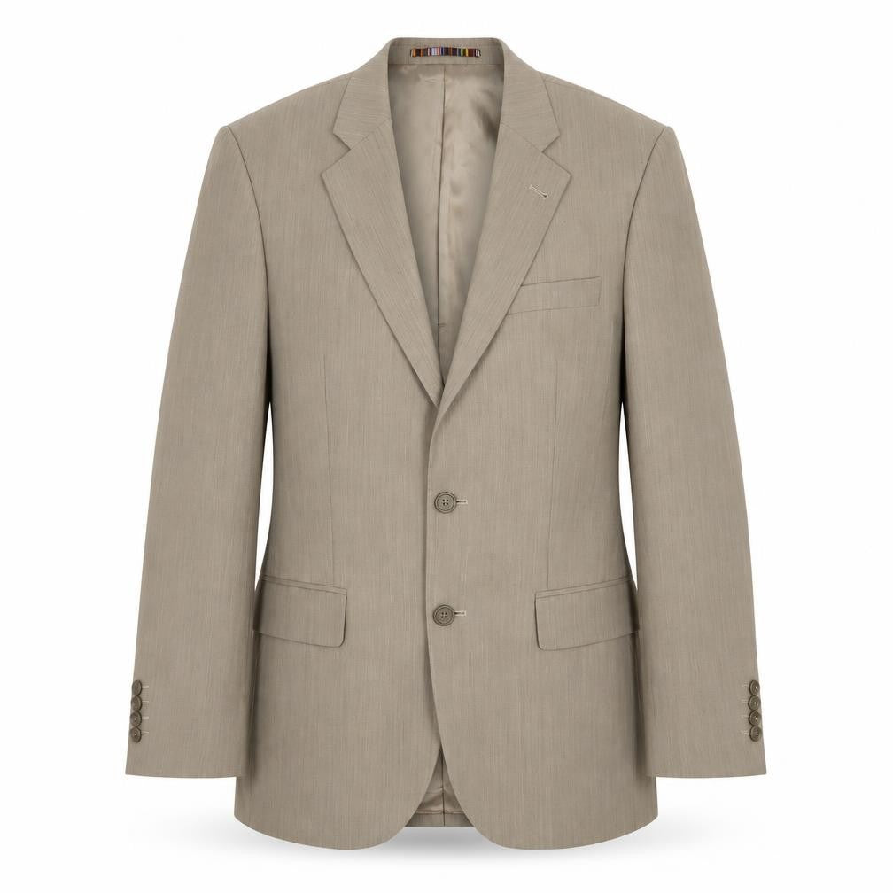 River Island Mens Beige Polyester Jacket Suit Jacket Size 38 Regular