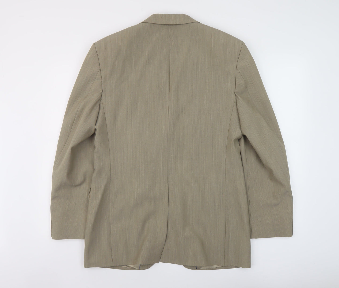 River Island Mens Beige Polyester Jacket Suit Jacket Size 38 Regular