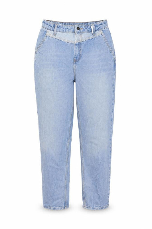 COLLUSION Womens Blue Cotton Mom Jeans Size 28 in L28 in Regular Button