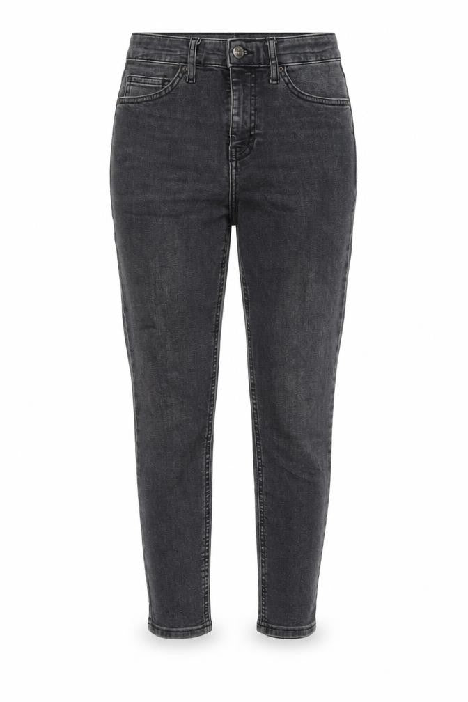 Topshop Womens Grey Cotton Skinny Jeans Size 26 in L24 in Regular Button