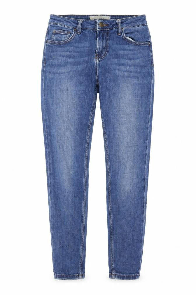 Topshop Womens Blue Cotton Mom Jeans Size 26 in L26 in Regular Button