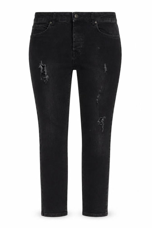 Topman Womens Black Cotton Skinny Jeans Size 32 in L29 in Regular Button