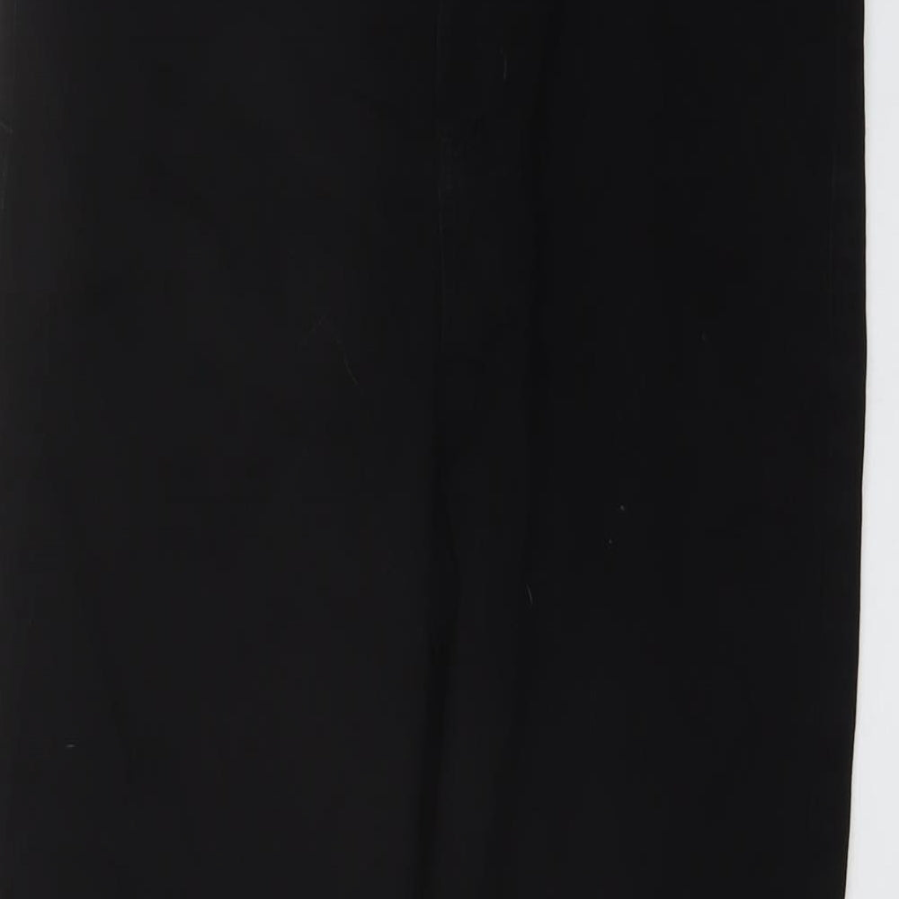 Marks and Spencer Womens Black Cotton Skinny Jeans Size 12 L28 in Regular Button