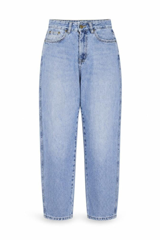 Pull&Bear Womens Blue Cotton Mom Jeans Size 6 L28 in Regular Button
