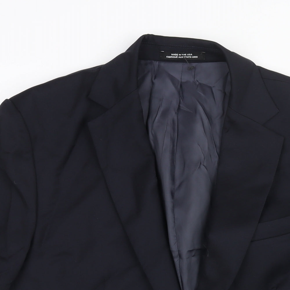 Joe Fresh Mens Blue Wool Jacket Suit Jacket Size 42 Regular