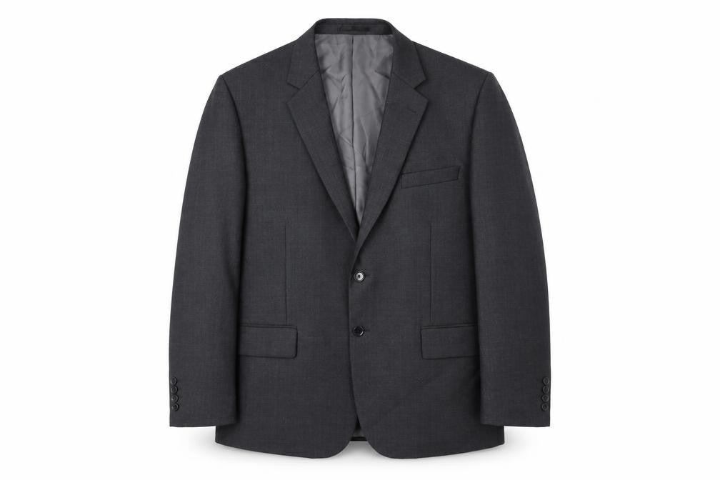 Slaters Mens Grey Polyester Jacket Suit Jacket Size 44 Regular
