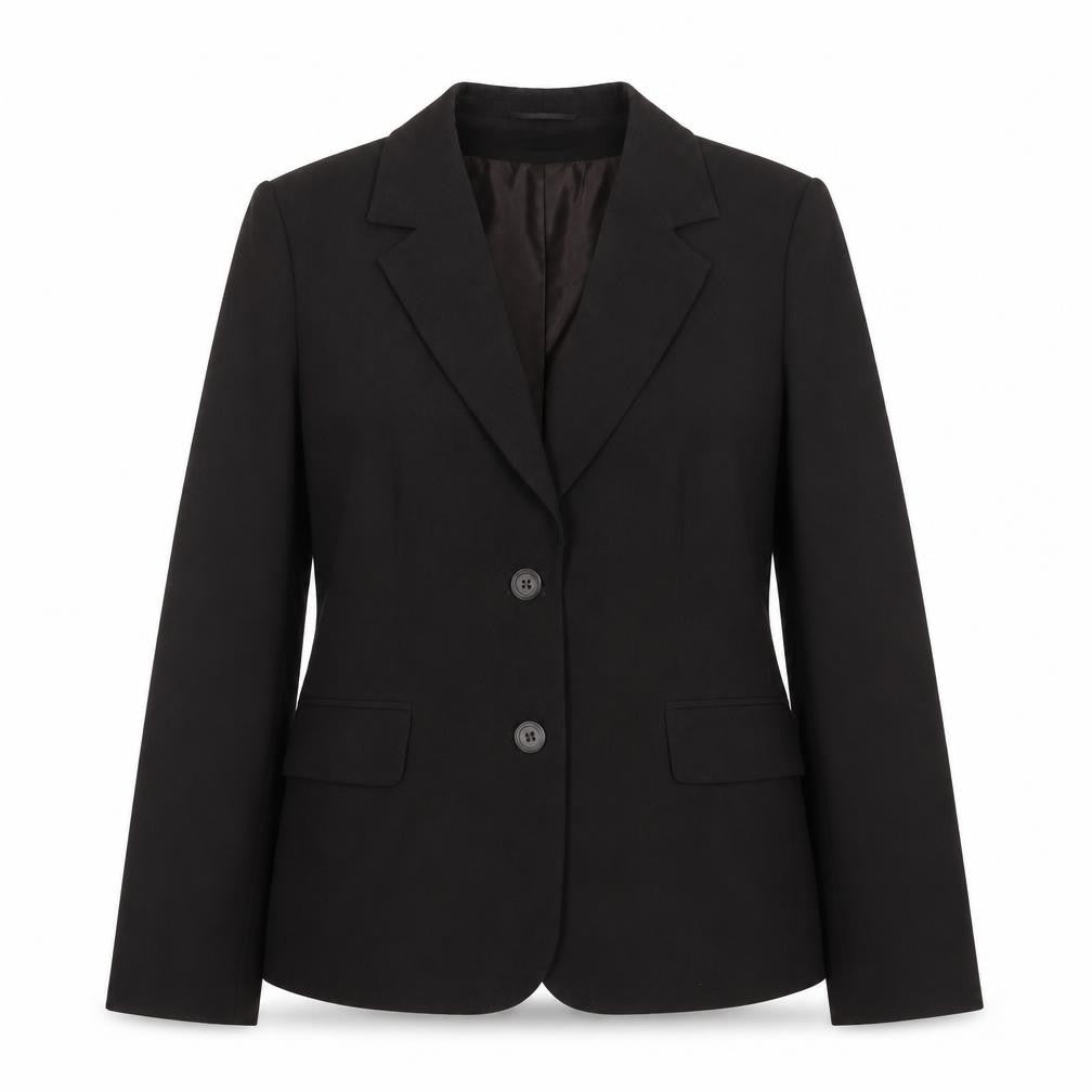 Classics Womens Brown Polyester Jacket Suit Jacket Size 12