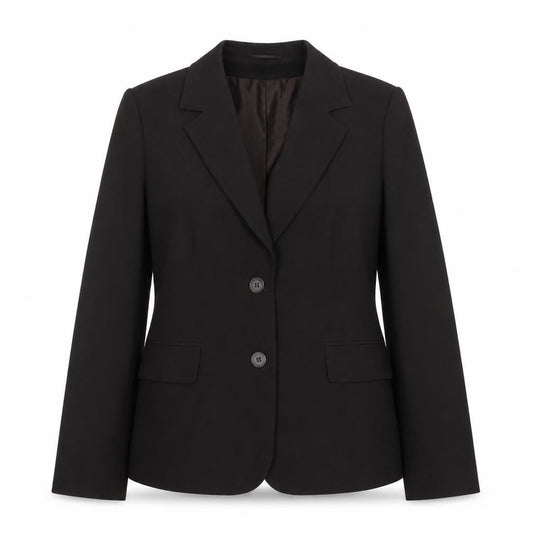 Classics Womens Brown Polyester Jacket Suit Jacket Size 12