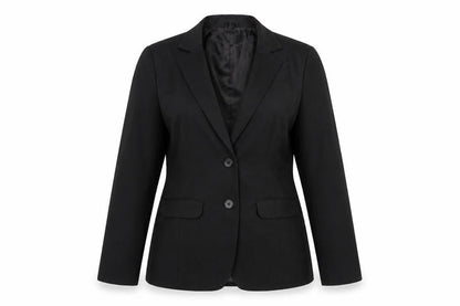 Pose Womens Black Polyester Jacket Suit Jacket Size L