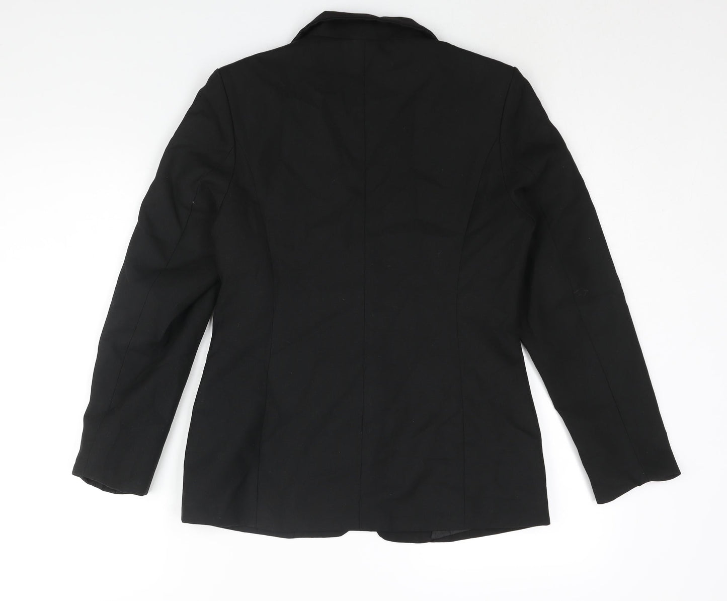 Pose Womens Black Polyester Jacket Suit Jacket Size L