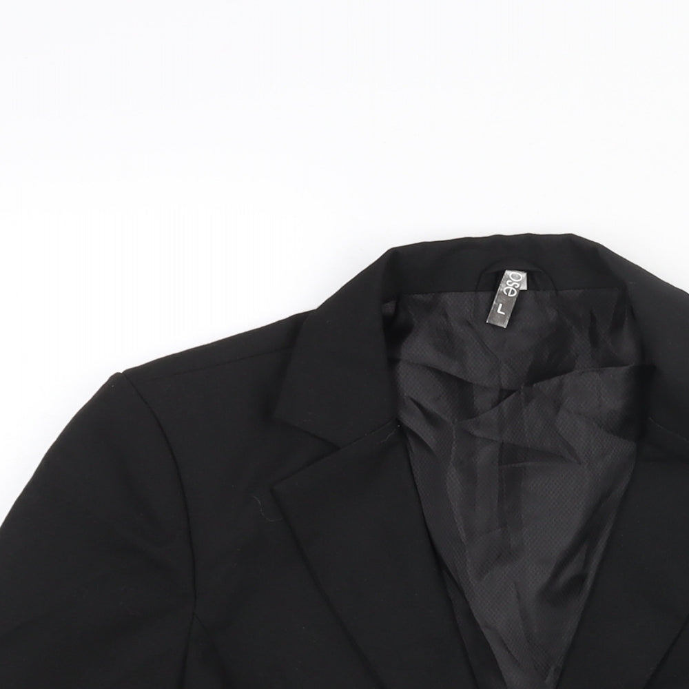Pose Womens Black Polyester Jacket Suit Jacket Size L
