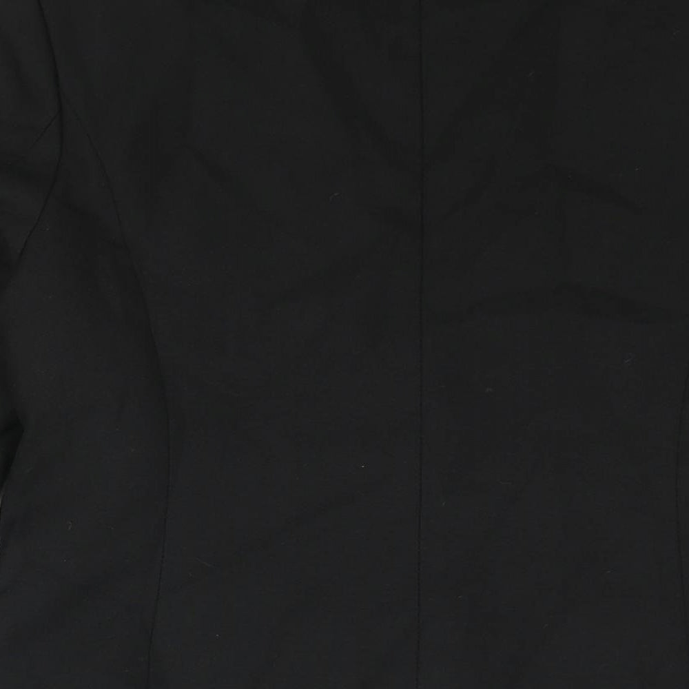 Pose Womens Black Polyester Jacket Suit Jacket Size L