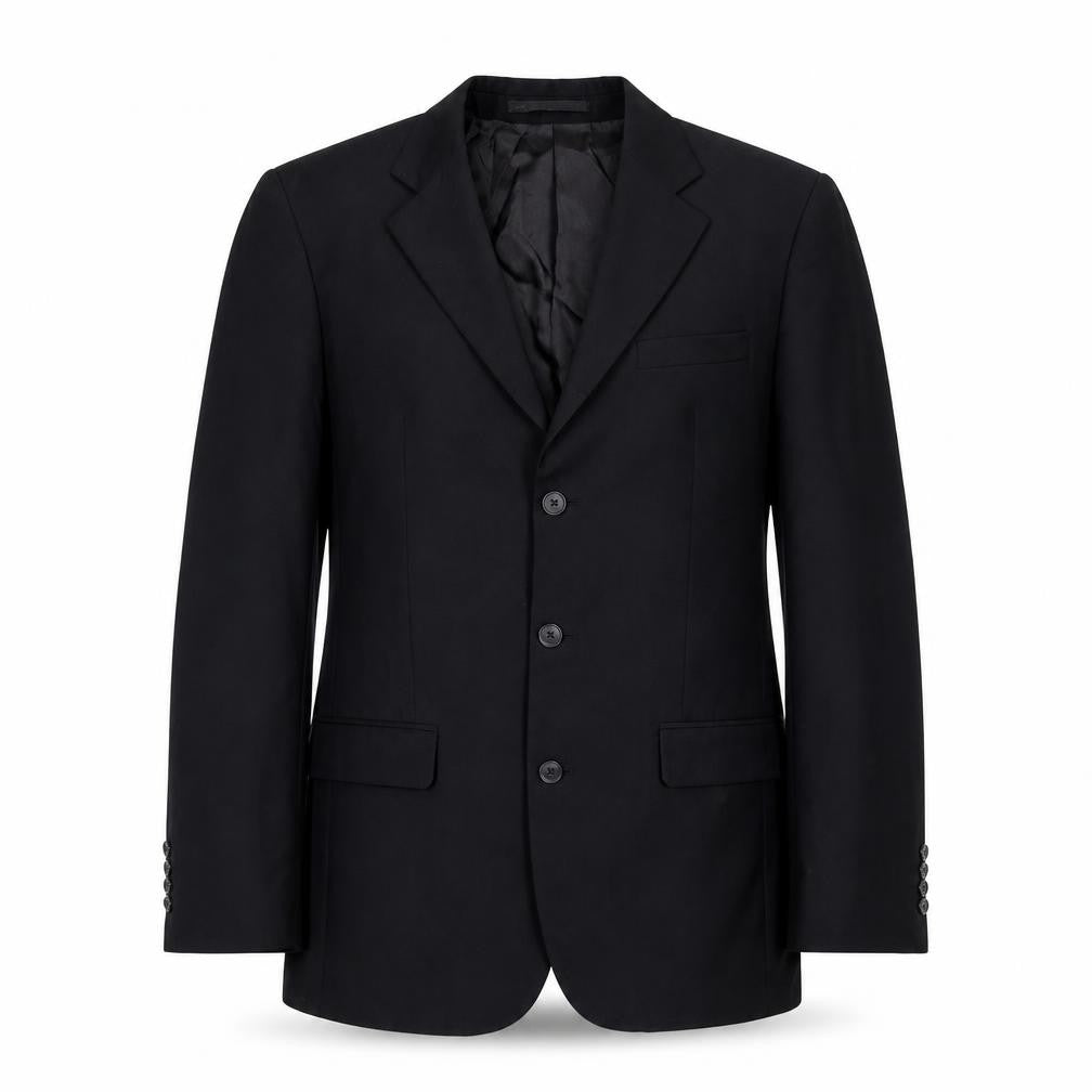 Mexx Mens Black Wool Jacket Suit Jacket Size 38 Regular