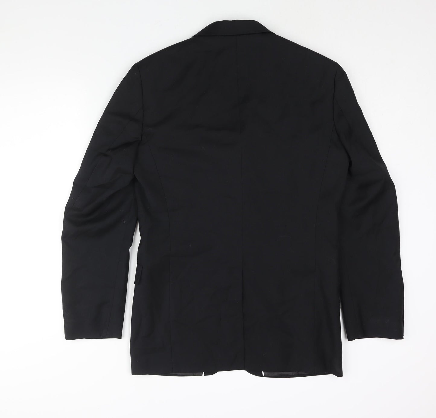 Mexx Mens Black Wool Jacket Suit Jacket Size 38 Regular