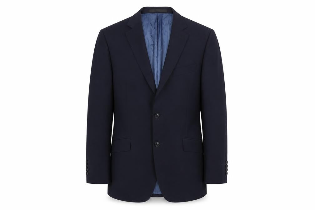 Marks & Spencer Mens Blue Wool Jacket Suit Jacket Size 40 Regular