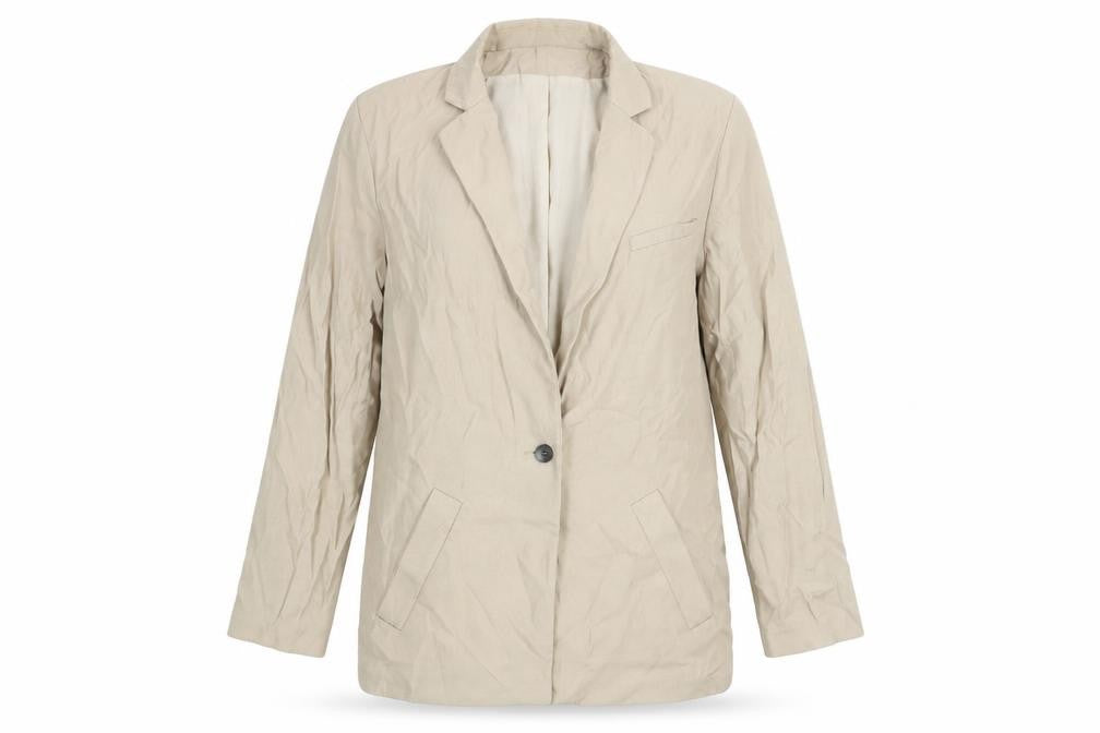 H&M Womens Brown Jacket Blazer Size 8 Button