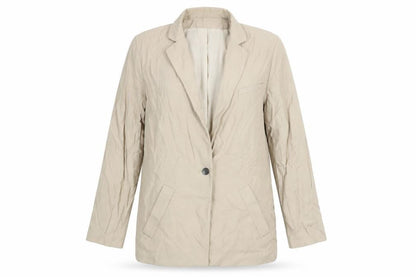 H&M Womens Brown Jacket Blazer Size 8 Button