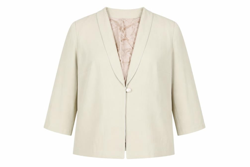 Roman Womens Beige Jacket Size 20 Button