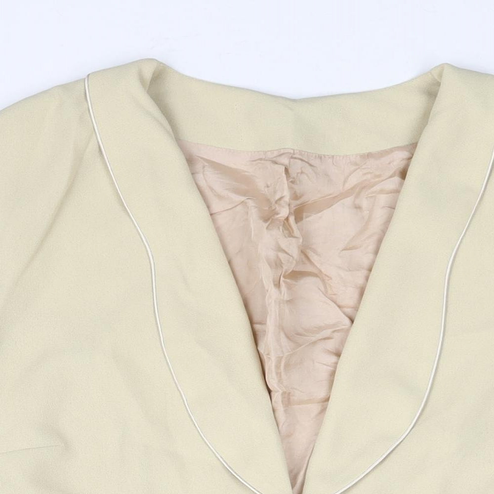 Roman Womens Beige Jacket Size 20 Button