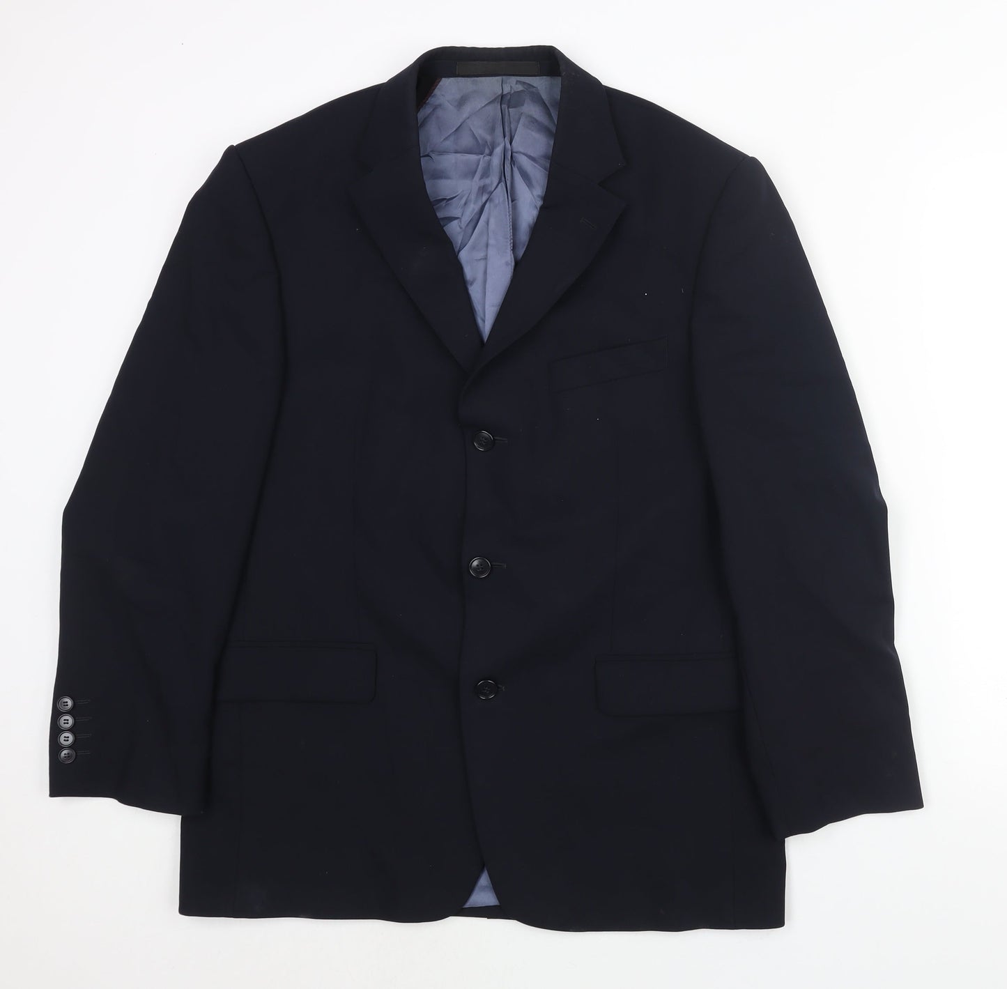 Marks and Spencer Mens Blue Wool Jacket Suit Jacket Size 40 Regular