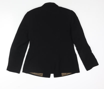 Back view of Principles women’s black polyester jacket suit jacket, size UK 12