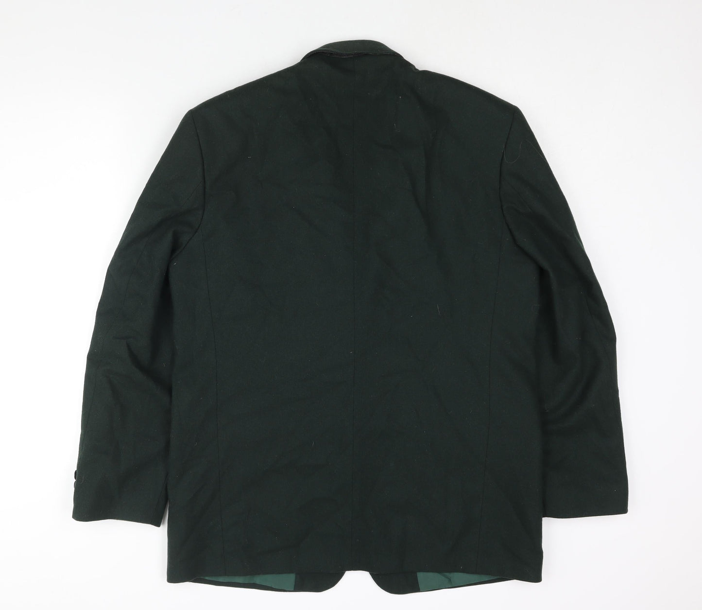 Burton Mens Green Wool Jacket Suit Jacket Size 40 Regular